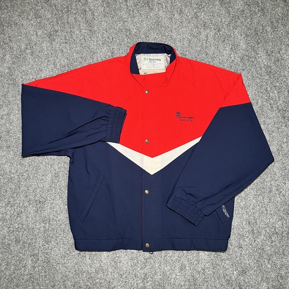 Tourney Gore-Tex Other - Tourney Gore-Tex Waterproof Windproof Breathable Jacket Men Large Red White Blue